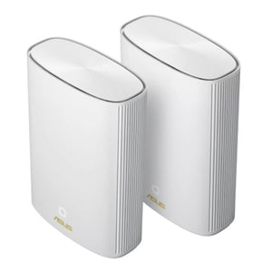 Asus (ZenWiFi AX Hyrid (XP4)) AX1800 Wireless Dual Band Mesh Wi-Fi 6 Hybrid System w/ Built-in 1300Mbps HomePlug AV2 Powerline, 2 Pack, White - Baztex Routers/Mesh Systems