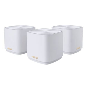 Asus AX5400 (ZenWiFi XD5) AX3000 Dual Band Mesh Wi-Fi 6 System, 3 Pack, GB LAN, GB WAN, 160MHz Bandwidth, AiMesh, AiProtection, White - Baztex Routers/Mesh Systems