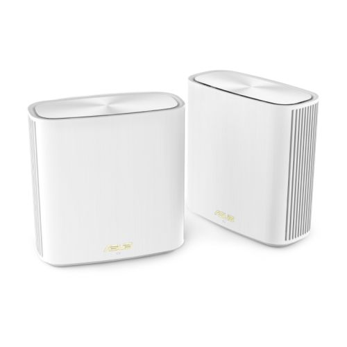 Asus (ZenWiFi XD6) AX5400 Wireless Dual-Band Cable Wi-Fi 6 Routers, 2 Pack, 3x GB LAN, GB WAN, AiMesh Tech, Tri-Core Processor, White - Baztex Routers/Mesh Systems