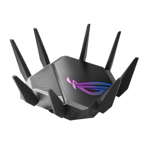 Asus (GT-AXE11000) ROG Rapture AXE11000 Wi-Fi 6E Tri-Band Gaming Wi-Fi 6 Router, 6GHz Band, 2.5G WAN/LAN port, RGB, AiMesh, Game Acceleration - Baztex Routers/Mesh Systems