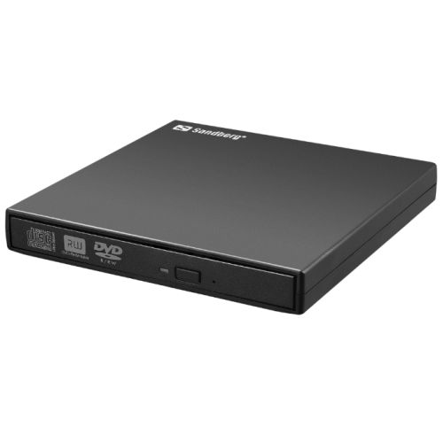 Sandberg (133-66) External DVD Re-Writer, USB, 8x, Black - Baztex Optical Drives