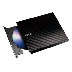 Asus (SDRW-08D2S-U LITE) External Slimline DVD Re-Writer, USB, 8x, Black, Cyberlink Power2Go 8 - Baztex Optical Drives
