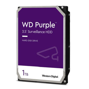 WD 3.5", 1TB, SATA3, Purple Surveillance Hard Drive, 5400RPM, 64MB Cache, OEM - Baztex Internal Hard Drives