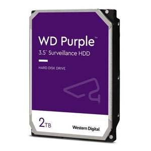 WD 3.5", 2TB, SATA3, Purple Surveillance Hard Drive, 64MB Cache, OEM - Baztex Internal Hard Drives