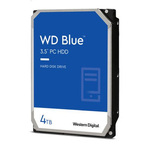 WD 3.5", 4TB, SATA3, Blue Series Hard Drive, 5400RPM, 256MB Cache, OEM - Baztex Internal Hard Drives
