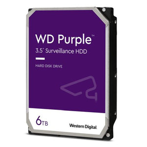 WD 3.5", 6TB, SATA3, Purple Surveillance Hard Drive, 256MB Cache, OEM - Baztex Internal Hard Drives