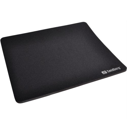 Sandberg (520-05) Mouse Pad, Black, 260 x 220 x 0.60 mm, 5 Year Warranty - Baztex Mouse Pads & Bungees