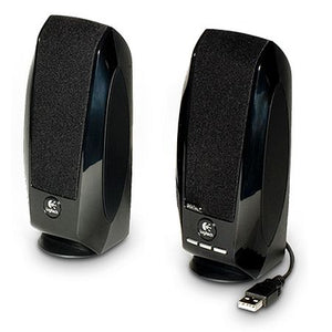 Logitech S150 2.0 Digital Speaker System, 5W RMS, Black, USB, Brown Box - Baztex Speakers