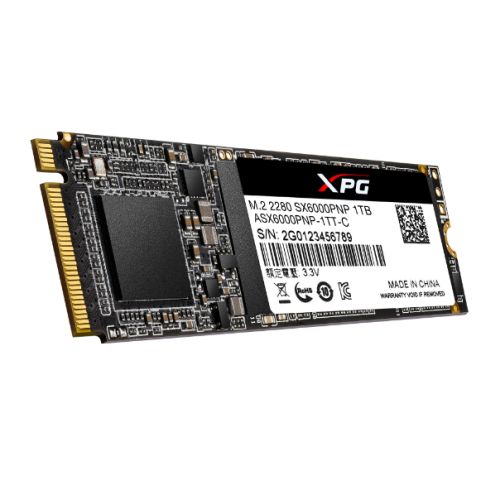ADATA 1TB XPG SX6000 PRO M.2 NVMe SSD, M.2 2280, PCIe, 3D NAND, R/W 2100/1500 MB/s, 250K/240K IOPS - Baztex Internal SSD Drives