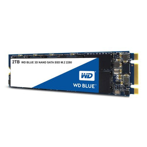WD 2TB Blue M.2 SATA SSD, M.2 2280, SATA3, 3D NAND, R/W 560/530 MB/s, 95K/84K IOPS - Baztex Internal SSD Drives