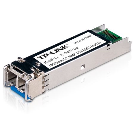 TP-LINK (TL-SM311LM) MiniGBIC Multi-Mode SFP Fiber Module, 550m, 850nm Wave - Baztex SFP Modules/Cables