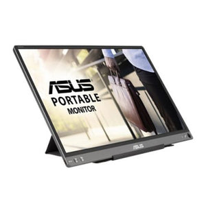 Asus 15.6" Portable IPS Monitor (ZenScreen MB16ACE), 1920 x 1080, USB-C (USB-A adapter), USB-powered, Auto-rotatable, Smart Case Stand - Baztex Monitors