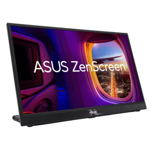 Asus 17.3" Portable IPS Monitor (ZenScreen MB17AHG), 1920 x 1080, 144Hz, USB-C, HDMI, Auto-Rotate, SmoothMotion Tech, L-Shaped Kickstand - Baztex Monitors