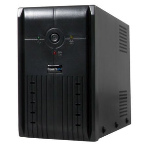 Powercool 1200VA Smart UPS, 720W, LED Display, 3 x UK Plug, 2 x RJ45, 3 x IEC, USB - Baztex UPS