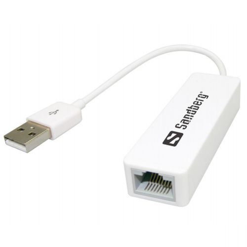 Sandberg (113-78) USB 2.0 to 10/100 Ethernet Network Adapter, 5 Year Warranty - Baztex Network
