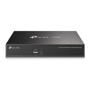 TP-LINK (VIGI NVR1008H) 8-Channel NVR, No HDD (Max 10TB), 4-Channel Simultaneous Playback, Remote Monitoring, H.265+, Two-Way Audio - Baztex NVRs