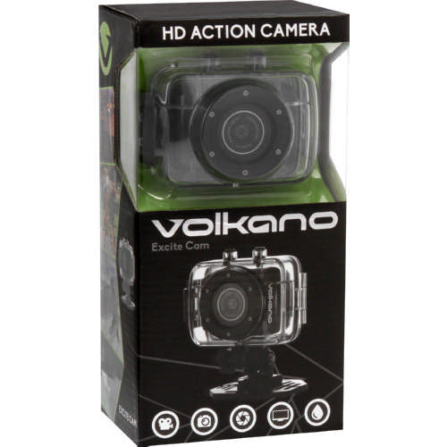 Volkano Excite Cam HD720P Video Camera, 1.3 mega pixel still camera, waterproof upto 10m, 4 x digital zoom