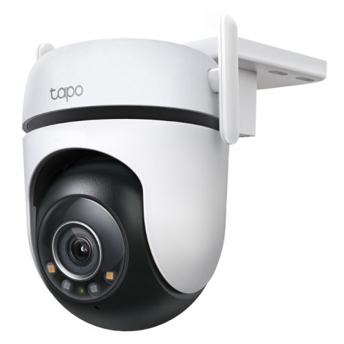 TP-LINK (TAPO C520WS) Outdoor Pan/Tilt 2K QHD Security Wi-Fi Camera, 360°, Colour Night Vision, Smart AI Detection, Sound & Light Alarm, 2-Way Audio