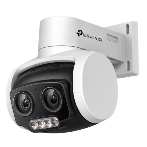 TP-LINK (VIGI C540V) VIGI 4MP Outdoor Full-Colour Dual-Lens Varifocal Pan Tilt Network Camera, PoE, 3x Zoom, Human & Vehicle Classification, H.265+ - Baztex Surveillance Cameras