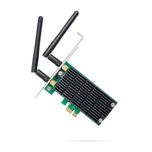 TP-LINK (Archer T4E) AC1200 (300+867) Wireless Dual Band PCI Express Adapter, 2 x External Antenna - Baztex PCI/PCIe Network Cards