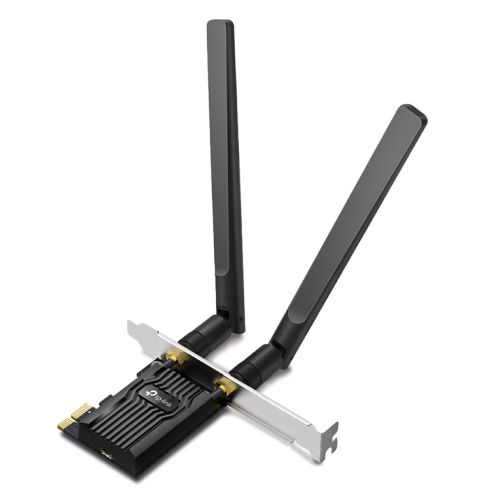 TP-LINK (Archer TX20E) AX1800 Dual Band Wi-Fi 6 PCIe Adapter, Bluetooth 5.2, High-Gain Antennas, WPA3 - Baztex PCIe Network Cards