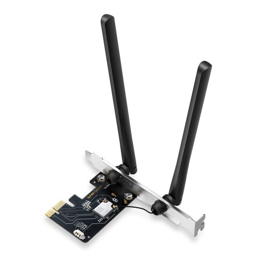 Mercusys (MA86XE) AXE5400 Wi-Fi 6E Tri-Band PCI Express Adapter, Bluetooth 5.2 - Baztex PCIe Network Cards
