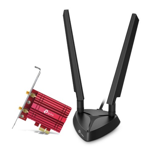TP-LINK (Archer TXE75E) AXE5400 Wi-Fi 6E Tri-Band PCI Express Adapter, Bluetooth 5.2 - Baztex PCI/PCIe Network Cards